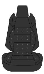 シートカバー カローラクロス 専用  ブラック 