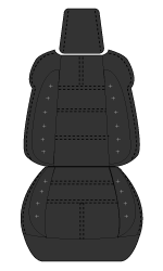 シートカバー プリウス α  40系 G's 専用デザイン ブラック 