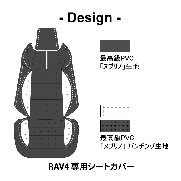 シートカバー RAV4 50系 専用デザイン 