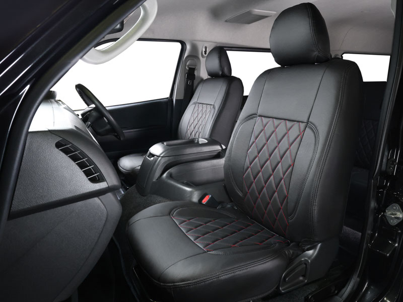 キルティング(Quilting) シートカバー(Seatcover)  レッドステッチ