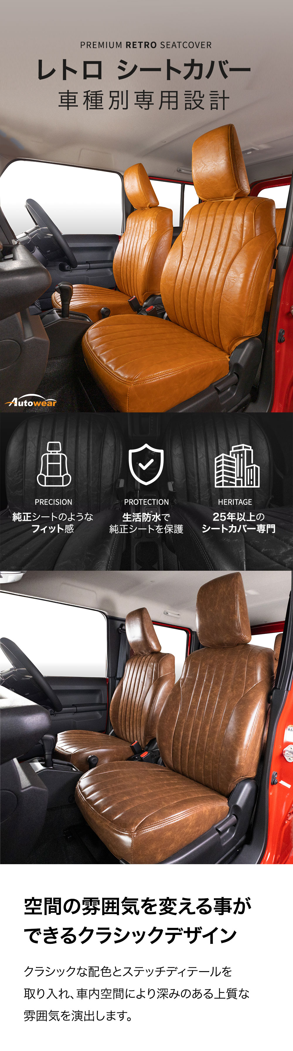 ジムニー レトロー シートカバー 