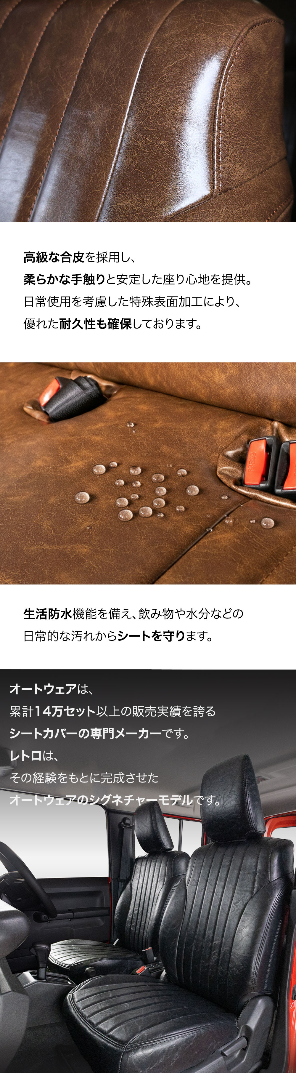 ジムニー JC74W系 ノマド  レトロー シートカバー 