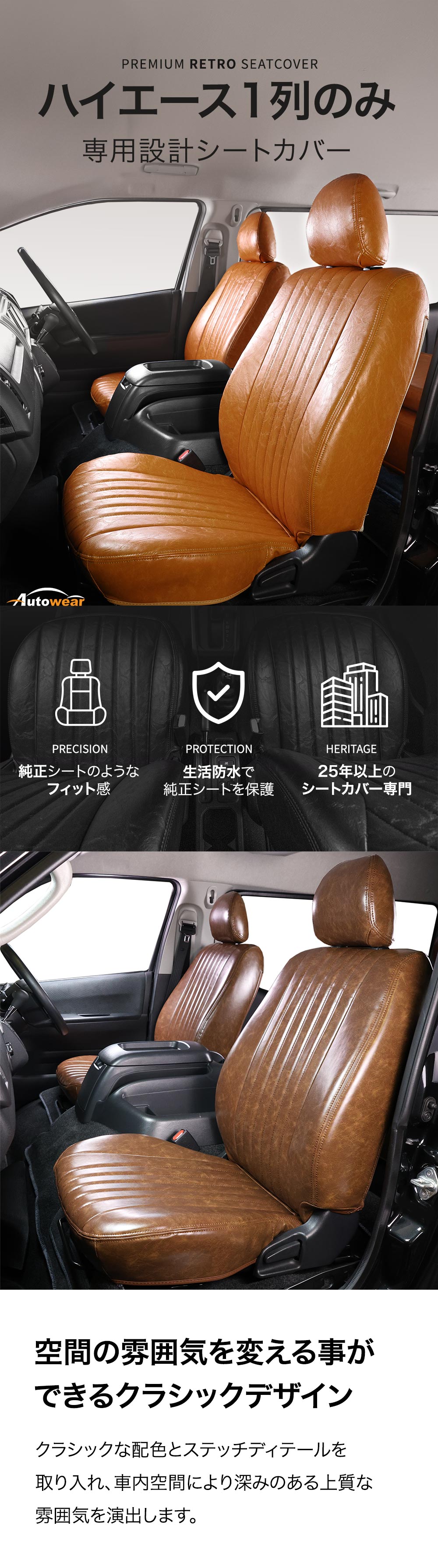 ハイエース シートカバー