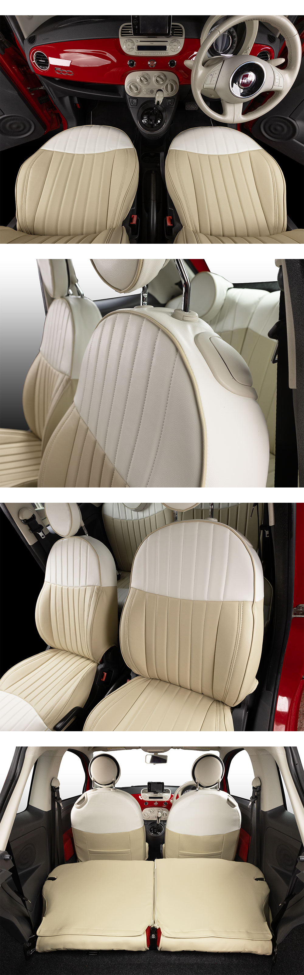 Fiat500 デイジー シートカバー