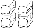 プリウスPHV のシートカバー適合 品番:1752