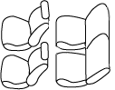カマロのシートカバー適合 品番:5392